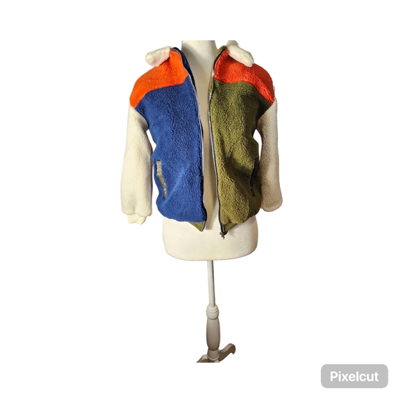 NWOT Boys Size 8 33 Degrees Multicolor Fleece Jacket - Picture 3 of 8